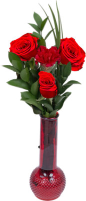 Single Rose Bud Vase Valentines - Each - Image 1