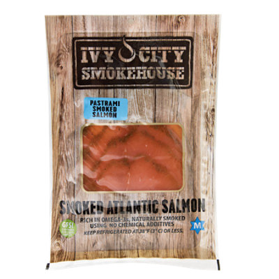 Ivy City Pastrami Salmon Pre-sliced - 4 OZ - Image 1