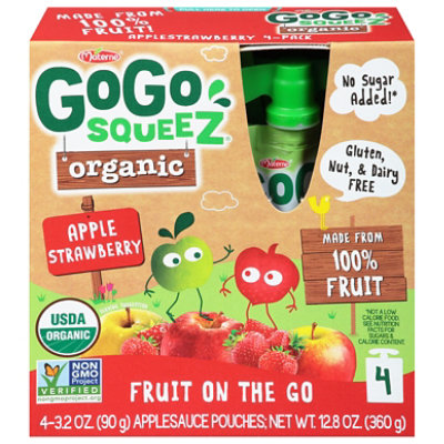 Go Go Squeeze Organic Strawberry - 12.8 OZ - Image 3