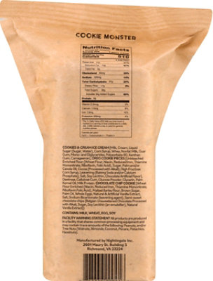 Nightingale Cookie Monster Ice Cream Sandwich - 5.3 Oz - Image 6