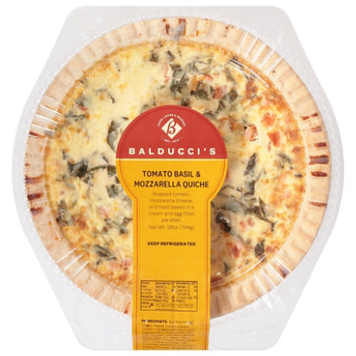 Bal Quiche Tomato Basil Mozz Lg - 28 OZ - Image 3