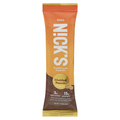 Nick's Choklat Peanut Snack Bar - 1.76 Oz - Image 1