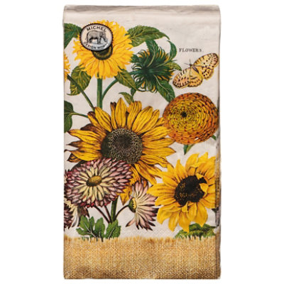 Md Sunflower Hostess Napkin - EA - Image 3