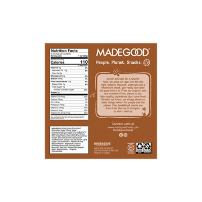 MadeGood Cookie Crumble Chocolate Drizzled Granola Bar - 4.2 Oz - Image 4