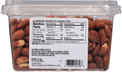 Kn Rasted No Salt Almonds - 22 Oz - Image 6