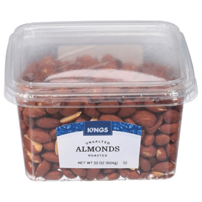 Kn Rasted No Salt Almonds - 22 Oz - Image 1