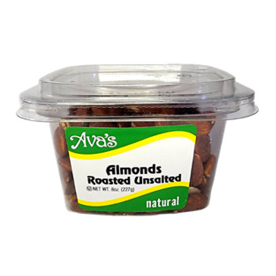 Ava's Raw Unsalted Almonds - 8 Oz - Image 1