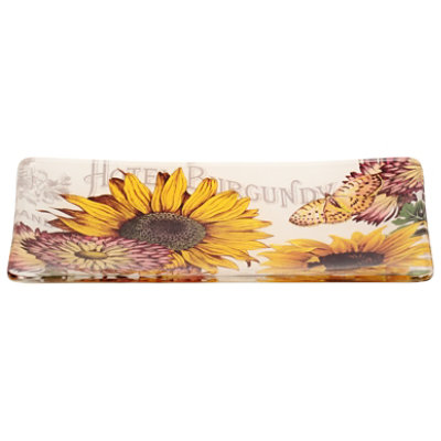 Md Sunflower Glass Soap Dish - EA - Image 3