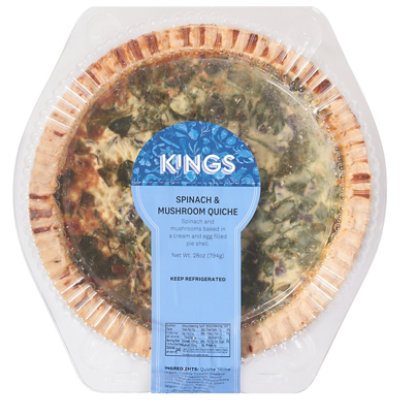 Quiche Spinach/mushroom - 28 OZ - Image 1