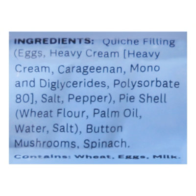 Quiche Spinach/mushroom - 28 OZ - Image 5