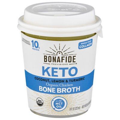 Bonafide Provisions Coconut, Lemon & Turmeric Keto Bone Broth - 8 Oz - Image 1