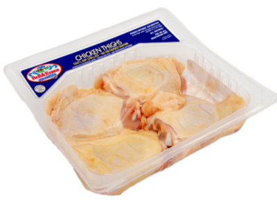 Bell & Evans Chicken Thighs Bone In Family Pack - 3 Lb - Image 1