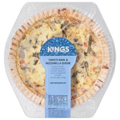Quiche Tomato Basil Mozzarella - 28 OZ - Image 2