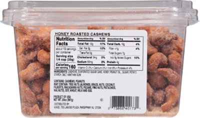 Kn Cashews Honey Roasted 20oz - 20 OZ - Image 6