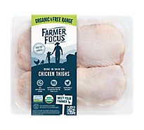 Farmer Focus Chicken Thighs Bone In Organic - 1 Lb