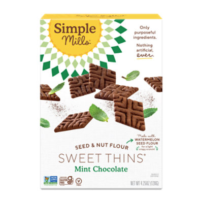 Simple Mills Chocolate Mint Sweet Thins - 4.25 Oz - Image 3