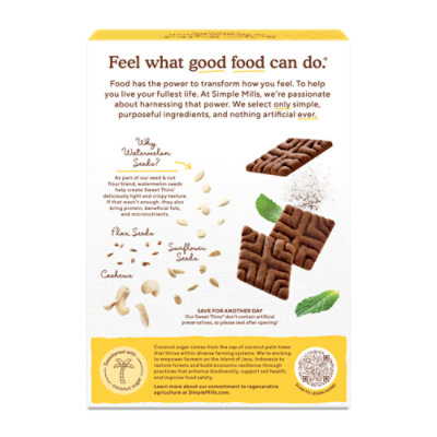 Simple Mills Chocolate Mint Sweet Thins - 4.25 Oz - Image 6