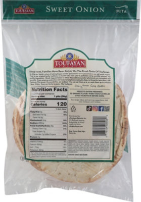 Toufayan Onion Pita - 12 OZ - Image 6