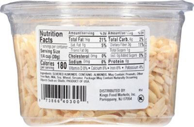 Kings Almonds Slivered - 7 Oz - Image 6