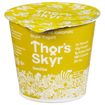 Thors Skyr Yogurt Skyr Plain - 6 OZ - Kings Food Markets