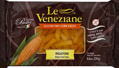 Le Veneziane Gluten Free Rigatoni - 8.82 Oz - Image 2