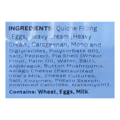 Quiche Asparagus Mushroom Asiago - 28 OZ - Image 5