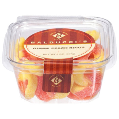 Bal Gummi Peach Rings - 8 OZ - Image 1