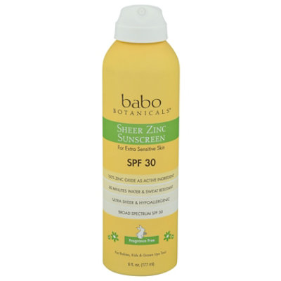 Babobotani Sunscrn Zinc Spry Spf 30 - 6 OZ - Image 3