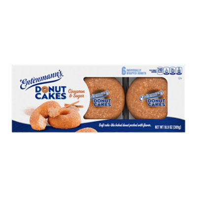 Entenmann’s Cinnamon Sugar Baked Donut Cakes - 6 Count - Image 2
