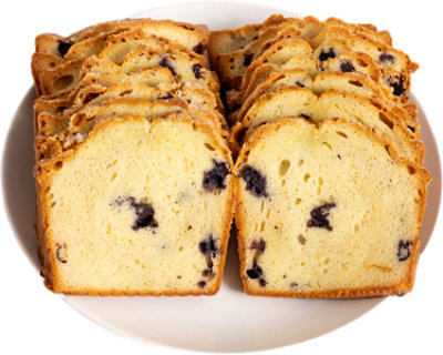 Lemon Blueberry Loaf Cake Sliced Large - Each - Image 1