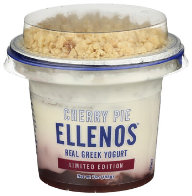 Ellenos Limited Edition Cherry Pie Real Greek Yogurt - 7 Oz - Image 1