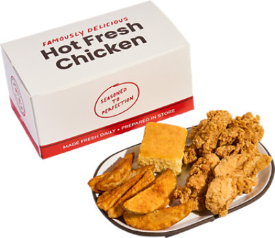 Fried Chicken Tender Meal 4 Count Hot - Each - Image 1