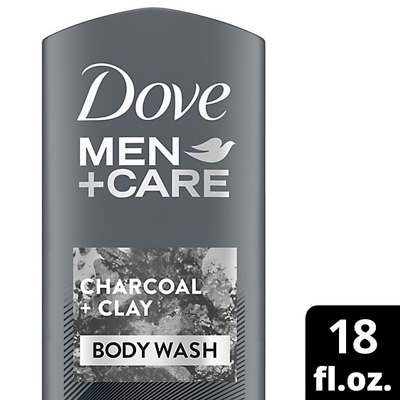 Dove Mencare Body Wash Charcoal Clay - 18 OZ