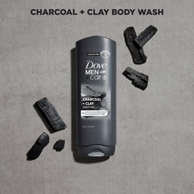 Dove Mencare Body Wash Charcoal Clay - 18 OZ - Image 3