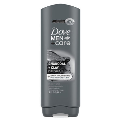 Dove Mencare Body Wash Charcoal Clay - 18 OZ - Image 1