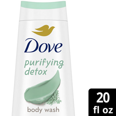 Dove Purifying Detox Green Clay Body Wash - 20 Oz - shaws