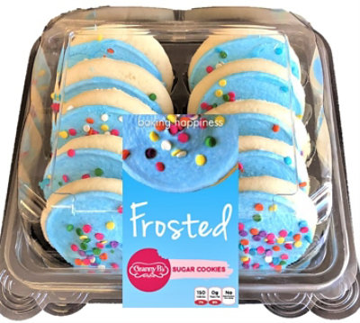 Blue Frosted Sugar Cookies 10 Count 13.5 OZ Albertsons