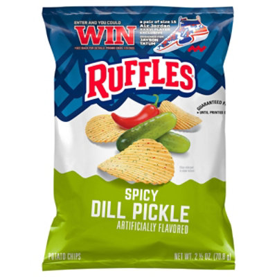 Ruffles Potato Chips Spicy Dill Pickle 2 1/2 Oz - 2.5 OZ - Image 3