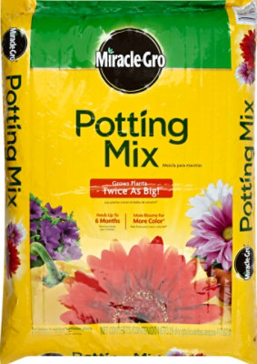 Miracle Gro Potting Mix With Fertilizer - 16 QT - Image 2