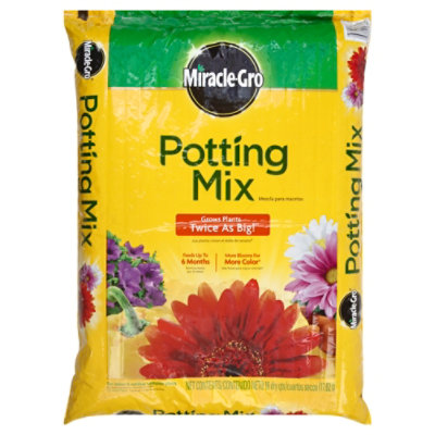 Miracle Gro Potting Mix With Fertilizer - 16 QT - Image 1