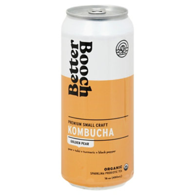 Better Booch Kombucha Golden Pear Organic - 16 Fl. Oz. - Image 3