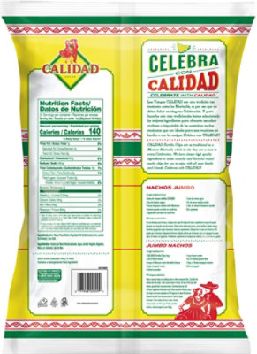 Calidad Round Yellow Corn Tortilla Chips Jumbo Size Bag - 24 Oz - Image 8