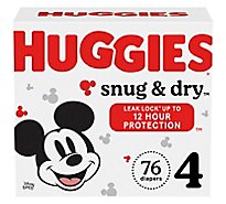 Huggies Snug & Dry Diaper Giga Jr Pk Sz4 - 76 CT
