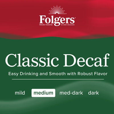 Folgers Classic Decaf Ground Coffee Medium Roast - 25.9 Oz - Image 5