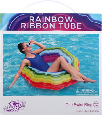 Rainbow Ribbon Swim Tube 45inch Be - EA - Image 2