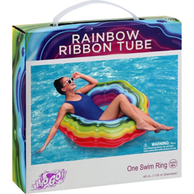 Rainbow Ribbon Swim Tube 45inch Be - EA - Image 1