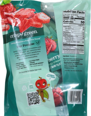 Crispy Green Dried Fruit Strawberry - 1.69 OZ - Image 6