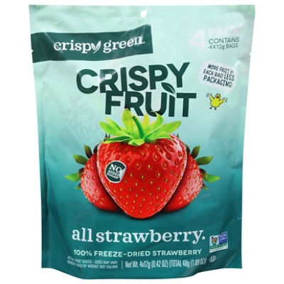 Crispy Green Dried Fruit Strawberry - 1.69 OZ - Image 2