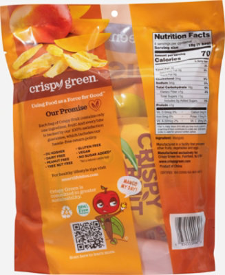 Crispy Green Dried Fruit Mangoes - 2.54 OZ - Image 6