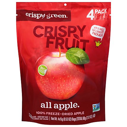Crispy Green Dried Fruit Apple - 2.12 OZ - Image 3